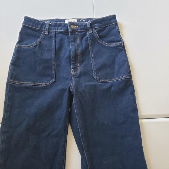 Rolla's Jeans Womens 32 Blue Denim Eastcoast Flare High Rise Organic Cotton - Picture 5 of 12